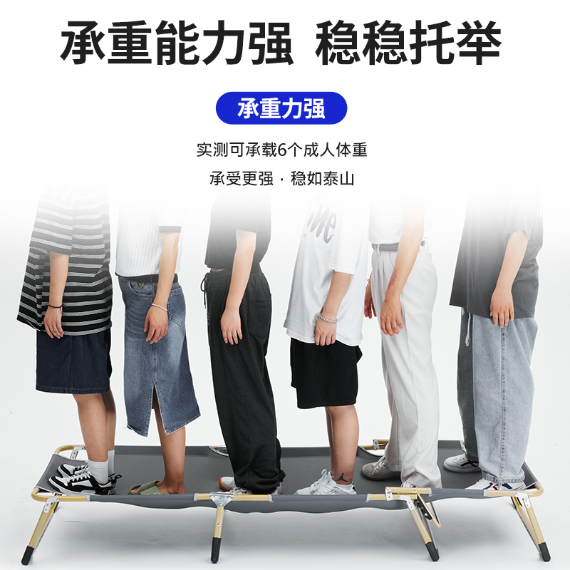 折叠床单人床办公室午休躺椅午睡床家用成人简易陪护床三折行军床