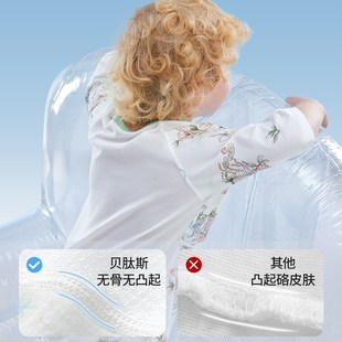 贝肽斯婴儿睡裙夏季薄款女童睡袋纯棉a类透气网眼家居服儿童睡衣