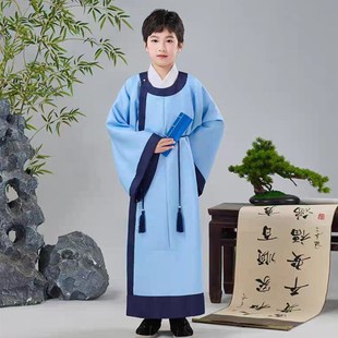 儿童古装唐宋朝八大家李白杜甫白居易苏轼李清照诗人服装国学汉服