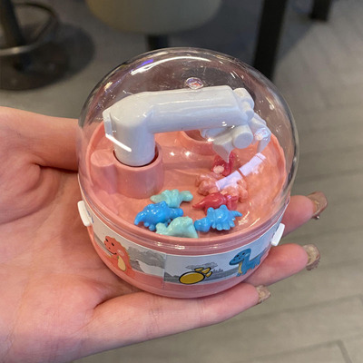 迷你抓娃娃机小型可爱夹恐龙公仔互动扭蛋网红儿童男女孩玩具