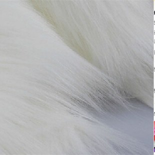 包邮纯白色 长毛毛绒布布料 手机柜台装饰 格子铺展示 背景绒毛布