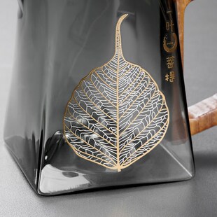 玻璃茶滤铁艺茶漏托架公道杯三件套茶叶过滤网茶隔茶水分离器茶海