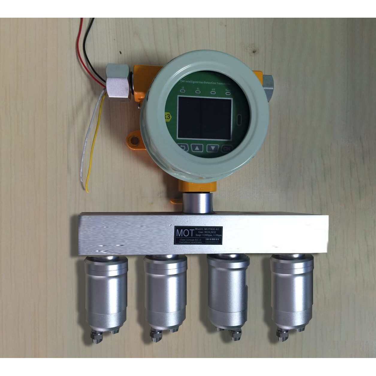科尔诺在线式三合一检测仪甲烷硫化氢一氧化碳污水下水道监测适用