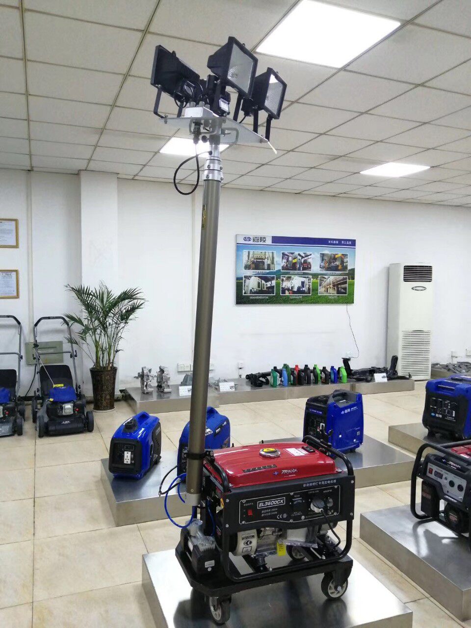 应急消防移动自动升降汽油照明灯消防升降工程施工夜间抢险照明灯
