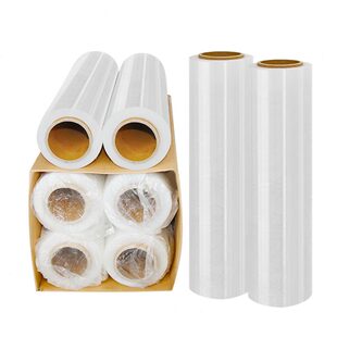 甄选缠绕膜50CM宽塑料薄膜拉伸膜大卷PE工业用保鲜膜打包保护膜包
