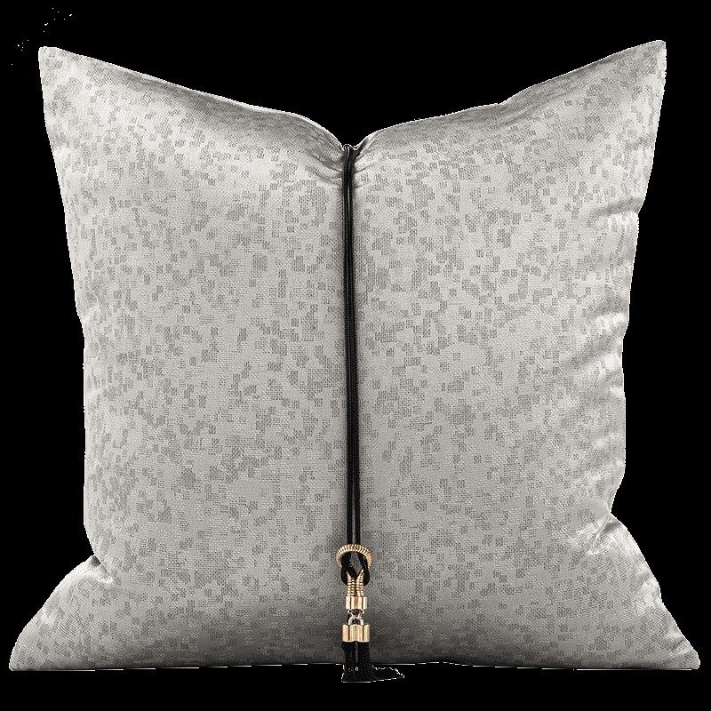 【满缘】新中式沙发抱枕靠垫样板房软装靠枕卧室轻奢方靠背套含芯