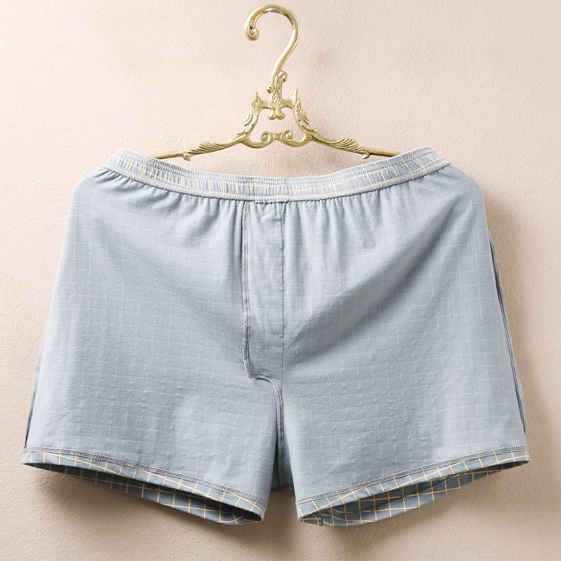 男士阿罗内裤男四角宽松不卡裆大码宽松男款哈罗裤可外穿平角短裤