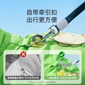 狗狗雨衣夏季 衣服宠物狗夏天泰迪比熊小型犬动物造型牵引连脚雨衣