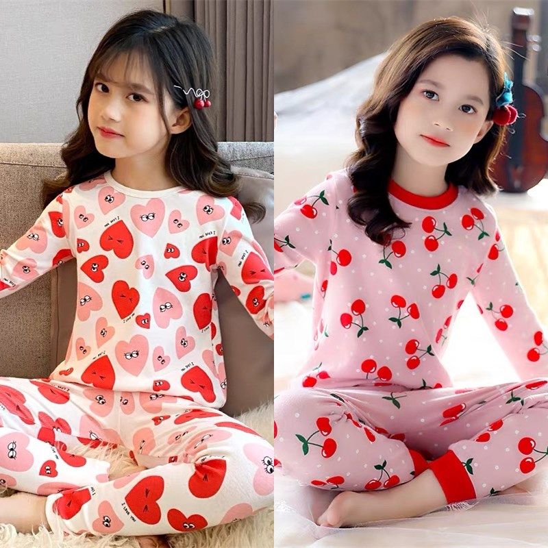 买一送一女童纯棉内衣套装秋衣秋裤儿童薄款保暖女孩宝宝打底睡衣,童装/婴儿装/亲子装,内衣套装,淘宝优惠券,粉丝福利购,淘宝优惠卷