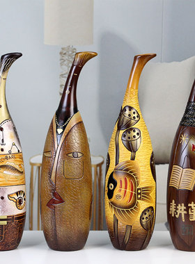 天鹅创意花瓶装饰品节日礼品结婚摆件客厅家居工艺品陶瓷手工艺术