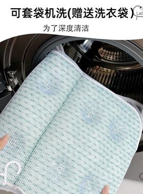 浴缸靠枕防滑柔软高弹亲肤不吸水加厚护颈浅灰绿色可机洗泡澡枕头