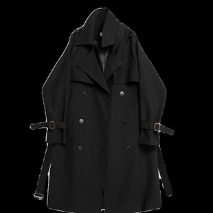 风衣外套男女春秋款流行中长款小个子英伦风高级垂感气质休闲大衣