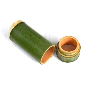 家用带盖竹子杯  绿色竹水杯 天然竹制茶杯 新鲜现做竹筒杯子包邮