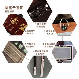 礼品实木外框雕刻诚信赢天下公司饭店开业大吉中式装饰牌匾额定做