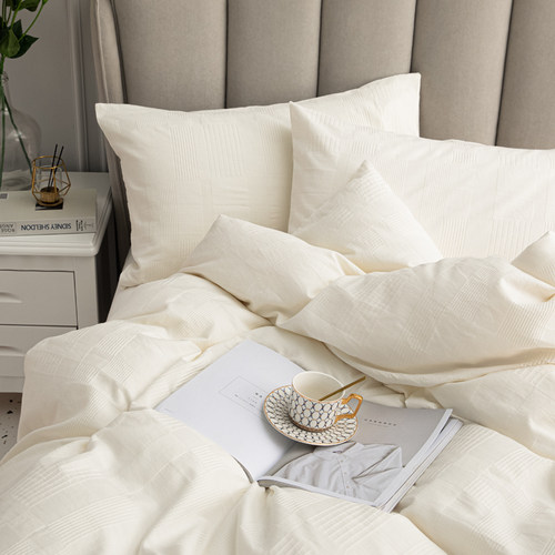 A类60支原棉全棉被套单件1.5米单人纯白色纯棉双人220x240cm被罩