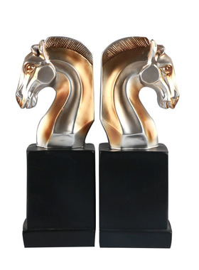 北欧创意工艺品马书档摆件家居客厅电视柜酒柜办公室隔断装饰品