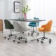 电脑椅职员椅靠背休闲办公座椅升降旋转万向轮宿舍大学生书桌转椅