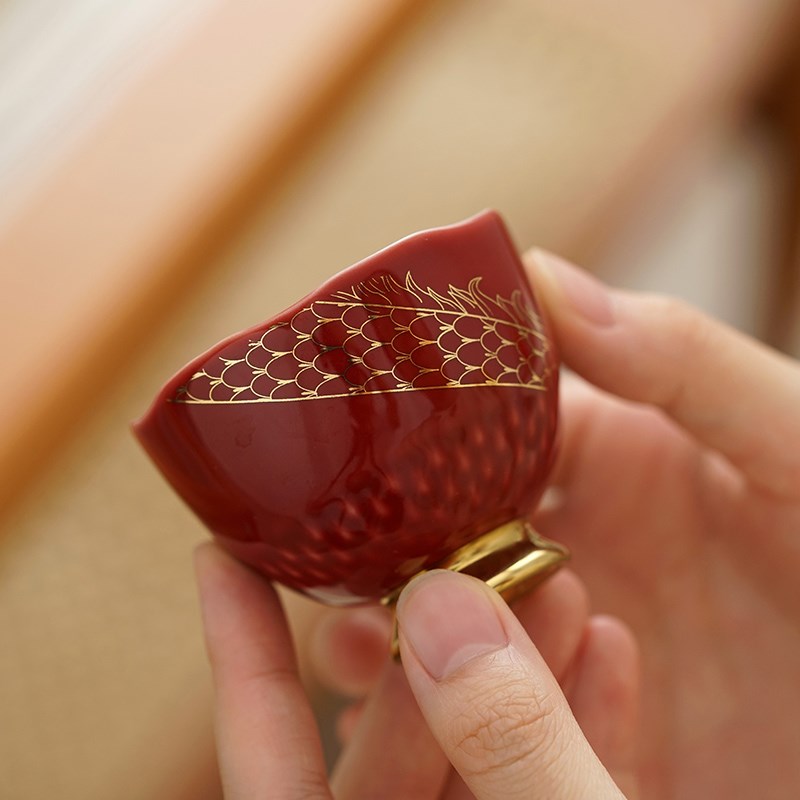 仲夏知己结婚敬茶杯套装一对改口主人杯敬酒喜杯新人陪嫁用品大全