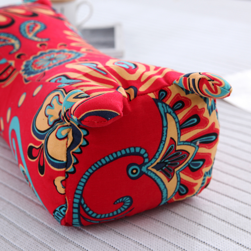 传统虎头枕纯棉老粗布枕套单人荞麦皮硬枕芯儿童护颈椎助睡眠枕头