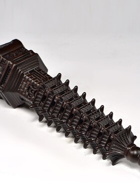 黑檀木雕文昌塔摆件9层文昌塔实木塔家居办公摆设开业送礼工艺品