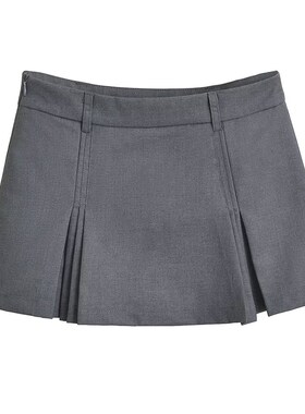 BM MICN学院风百褶裙裤防走光短裙半身裙高腰春夏小个子a字半裙女