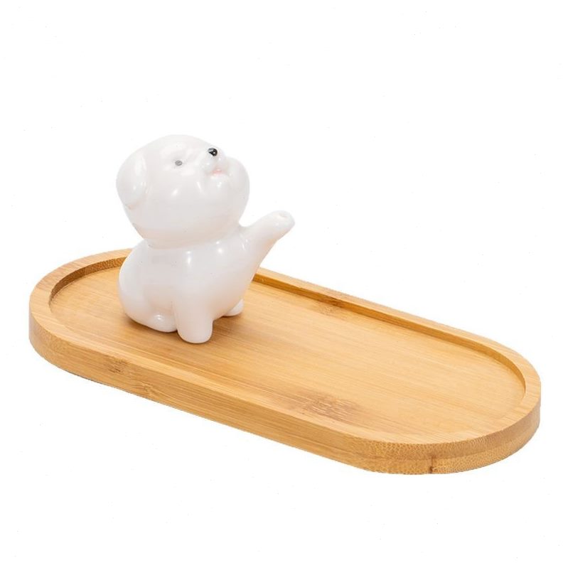 甄选可爱萌狗小狗陶瓷香插香薰炉摆件软萌治愈茶桌茶宠室内线香插