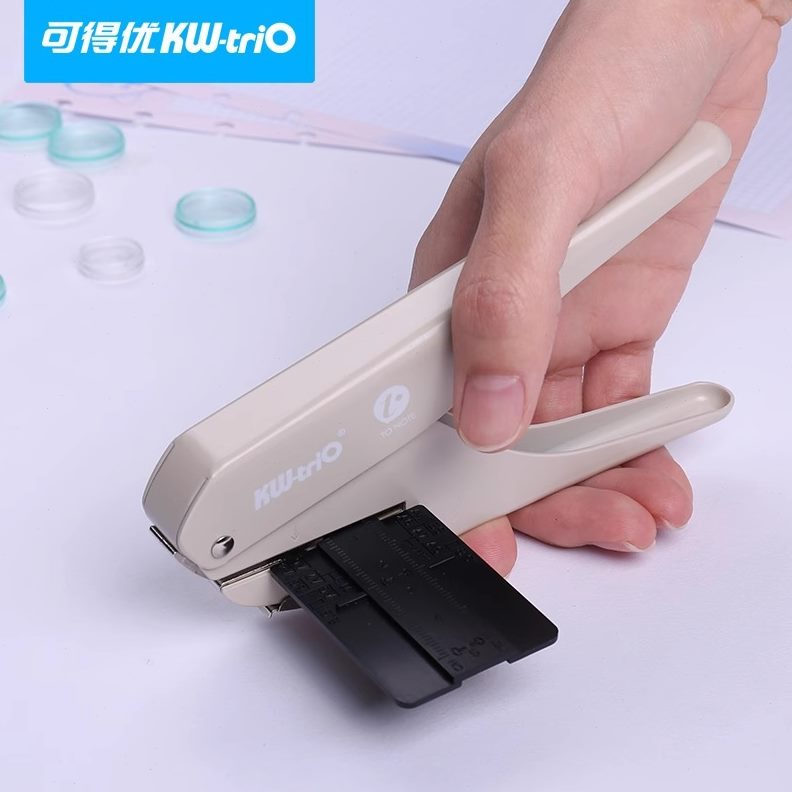 甄选可得优香菇孔创意笔记本打孔器文具打洞机手帐本活页手动打孔
