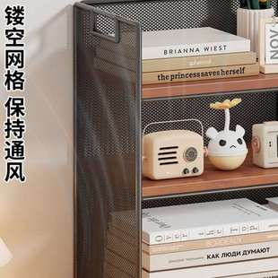 桌面书架书桌收纳置物架公室桌上小型多层置物架家用简易小书柜