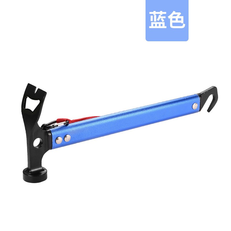 户外锤铝合金手柄锤天幕拔钉器野营帐篷地钉锤多功能登山露营榔头