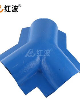 红波建筑 仿古屋脊三通180mm组合房屋别墅村屋树脂小青瓦配件厂