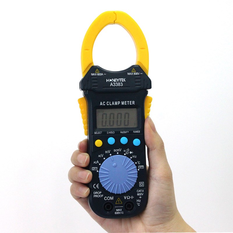 山创A3383钳形万用表最大量程钳表可以测量频率温度电流表