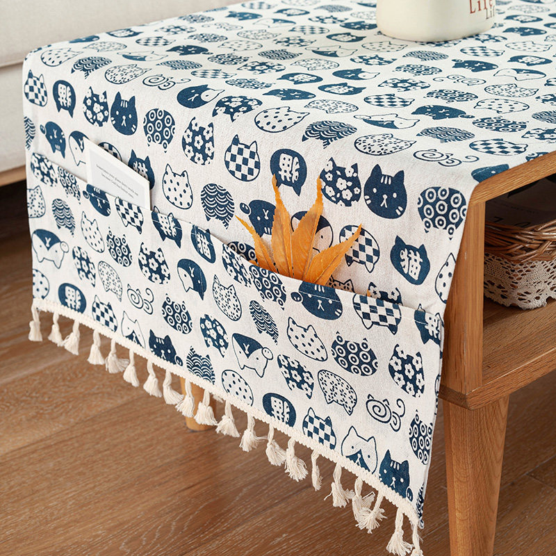 文艺纯色棉麻茶几布桌布电视柜台布茶几垫桌垫定制,居家布艺,茶几垫,淘宝优惠券,粉丝福利购,淘宝优惠卷