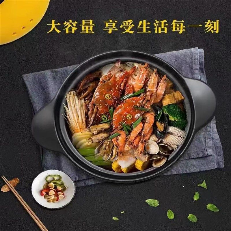 电磁炉砂锅耐高温炖锅电磁炉灶两用煲汤家用瓦罐通用沙锅