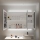 智能圆角浴室镜柜单独挂墙式 镜柜带灯壁挂镜箱定制 新款