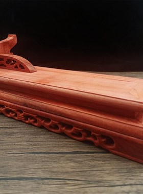 实木底座梨木底座放如意貔貅大象玉石实木大底座带支架