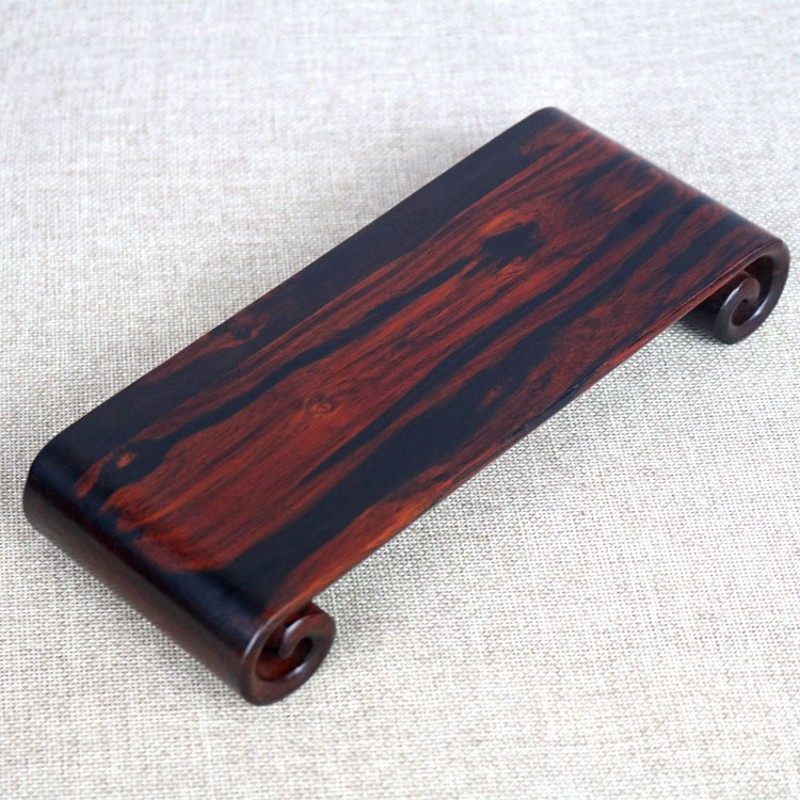 大红酸枝雕刻紫砂壶底座茶壶杯盏古董瓶工艺品书卷几仿古展示架