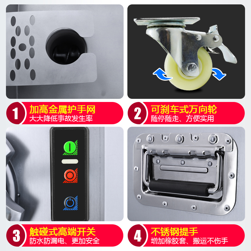 商用电动大功率绞肉机灌肠机肉馅机碎肉机全自动绞菜机碎鸡架