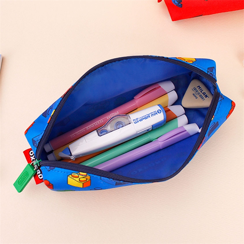 儿童韩国笔袋文具袋铅笔盒帆布小学生大容量多功能男孩爱