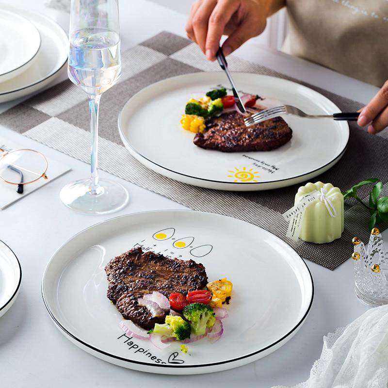 西餐餐盘日式牛排盘牛排刀叉盘子感盘子高级家用刀叉套装餐具西餐,餐饮具,盘,淘宝优惠券,粉丝福利购,淘宝优惠卷