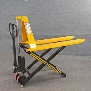 铲车0.8米高起升液压升降叉车 1.5吨手动高升程搬运车升高剪叉式