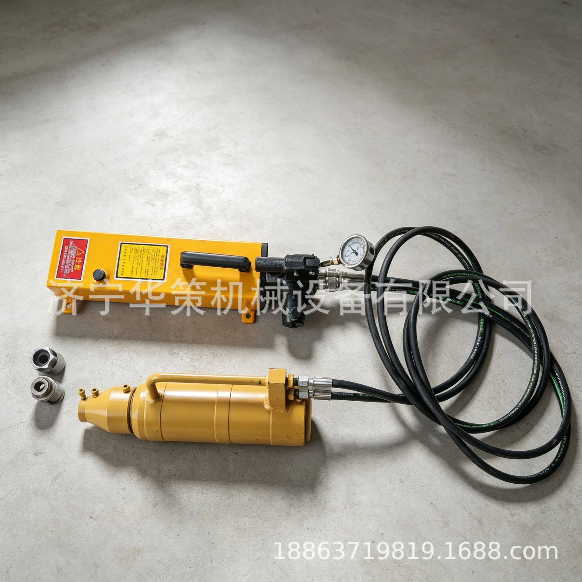 前卡式张拉千斤顶25T单根锚索预应力张拉工具穿心前卡式千斤顶