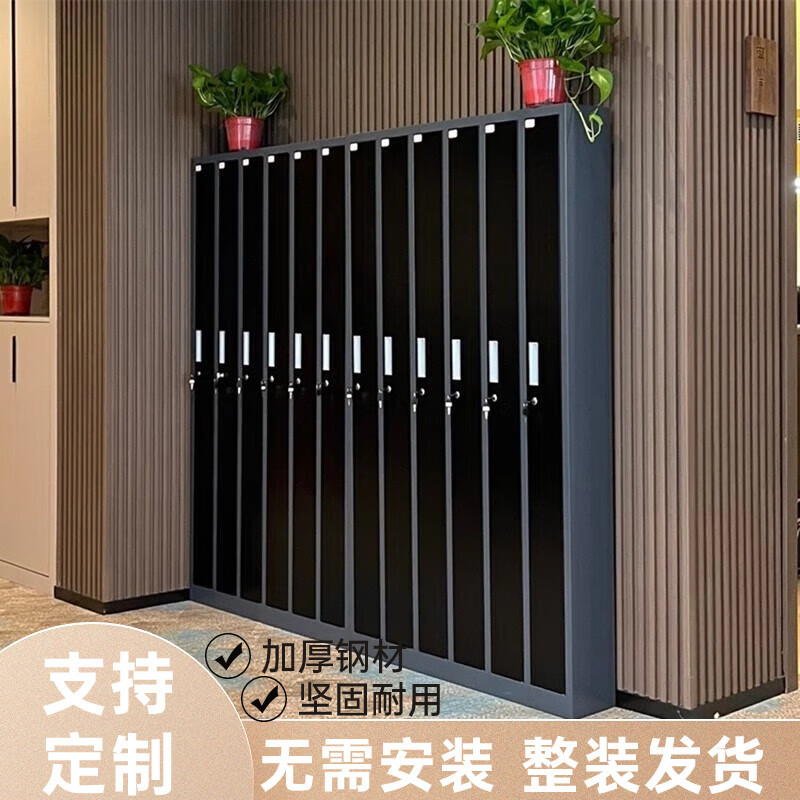 台球杆柜指纹感应密码锁专用会员柜球房杆盒展示柜桌球室存杆柜子图片