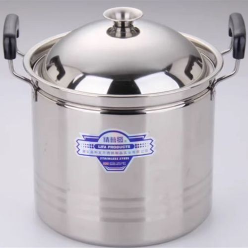 复底不锈钢大容量加深汤锅加厚特高锅煲汤锅炖锅煲粥锅电磁炉通用