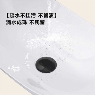 台上盆方形下水陶瓷家用侧洗手盆卫生间浴室N阳台小户型简约洗手