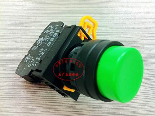 【原装正品】和泉IDEC 绿色高头按钮开关 YW1B-M2E10G