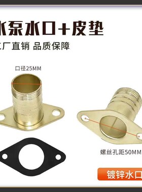 出水口配件直流水泵出水口电瓶车泵12V24V48V60V1寸2寸1.5寸水泵