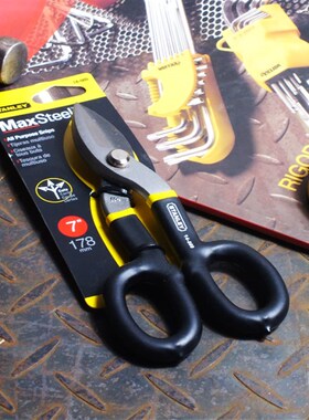 STANLEY史丹利通用7寸铁皮剪丝网工具剪刀不锈钢板STHT14569-8-23
