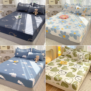 床笠保护套单件防尘床罩床单罩枕套三件套四季 夏季 通用床垫套全包