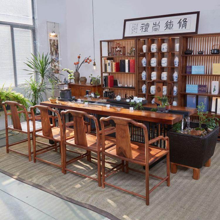 胡桃木循环流水茶桌禅意景观养鱼茶台创意功夫泡茶桌椅组合,商业/办公家具,茶台/茶桌,淘宝优惠券,粉丝福利购,淘宝优惠卷