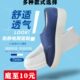 网孔洁净蓝色白色无尘电子厂加厚软底网面透气工作鞋 夏季 防静电鞋